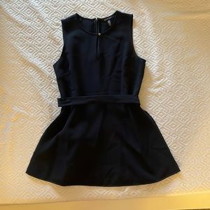 Ellen Tracy Navy blue blouse, tank.